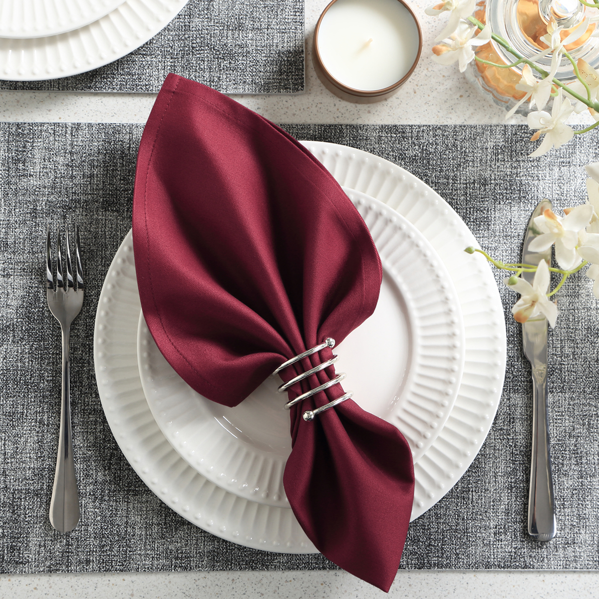Luxuriously Soft & Hotel Quality Cotton Napkins, Brilliant Fabric Napkins Perfect for Events, Hotel & Home Use (Multi-Color)