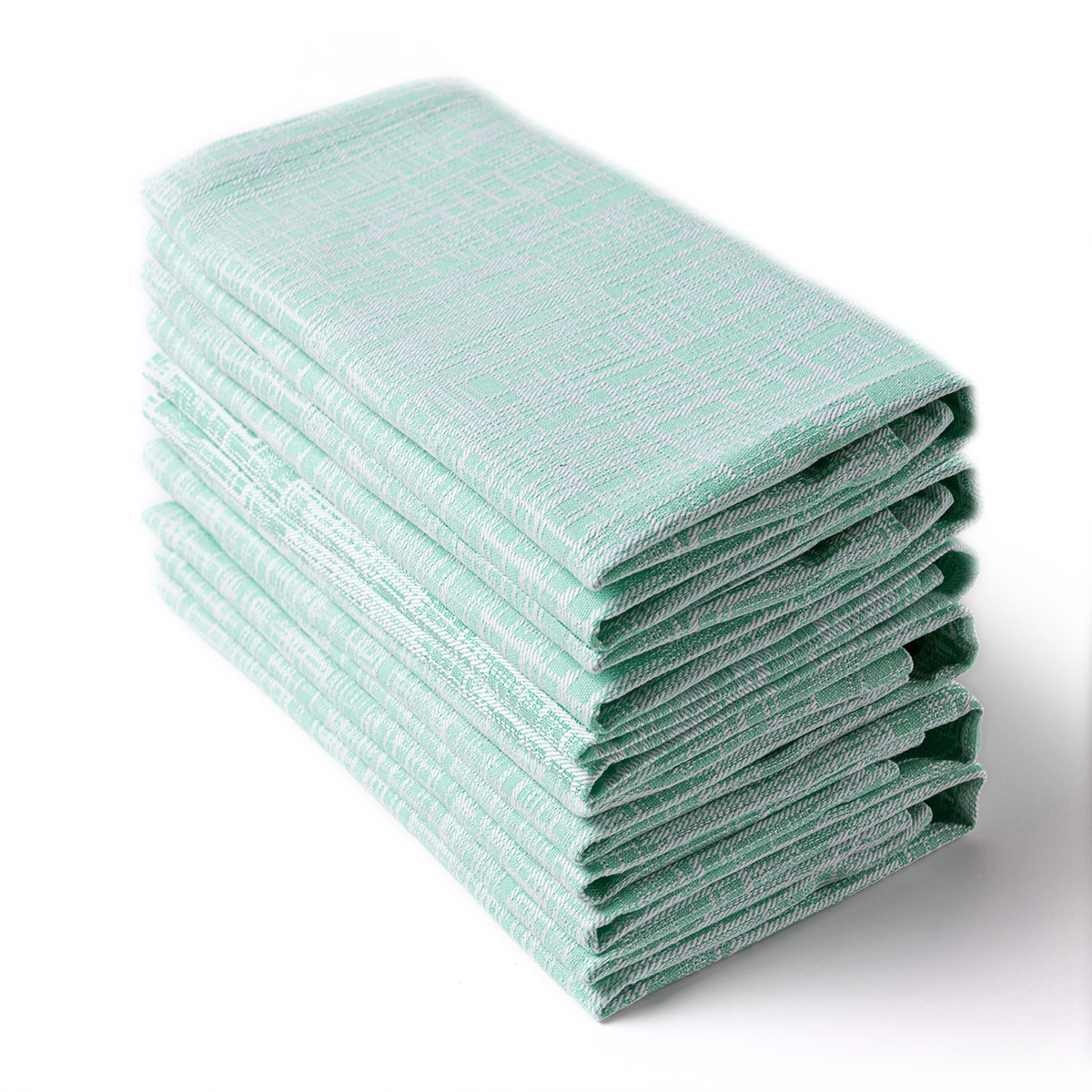 100% Cotton Green Yarn Dyed Imitation Bamboo Yarn Napkin