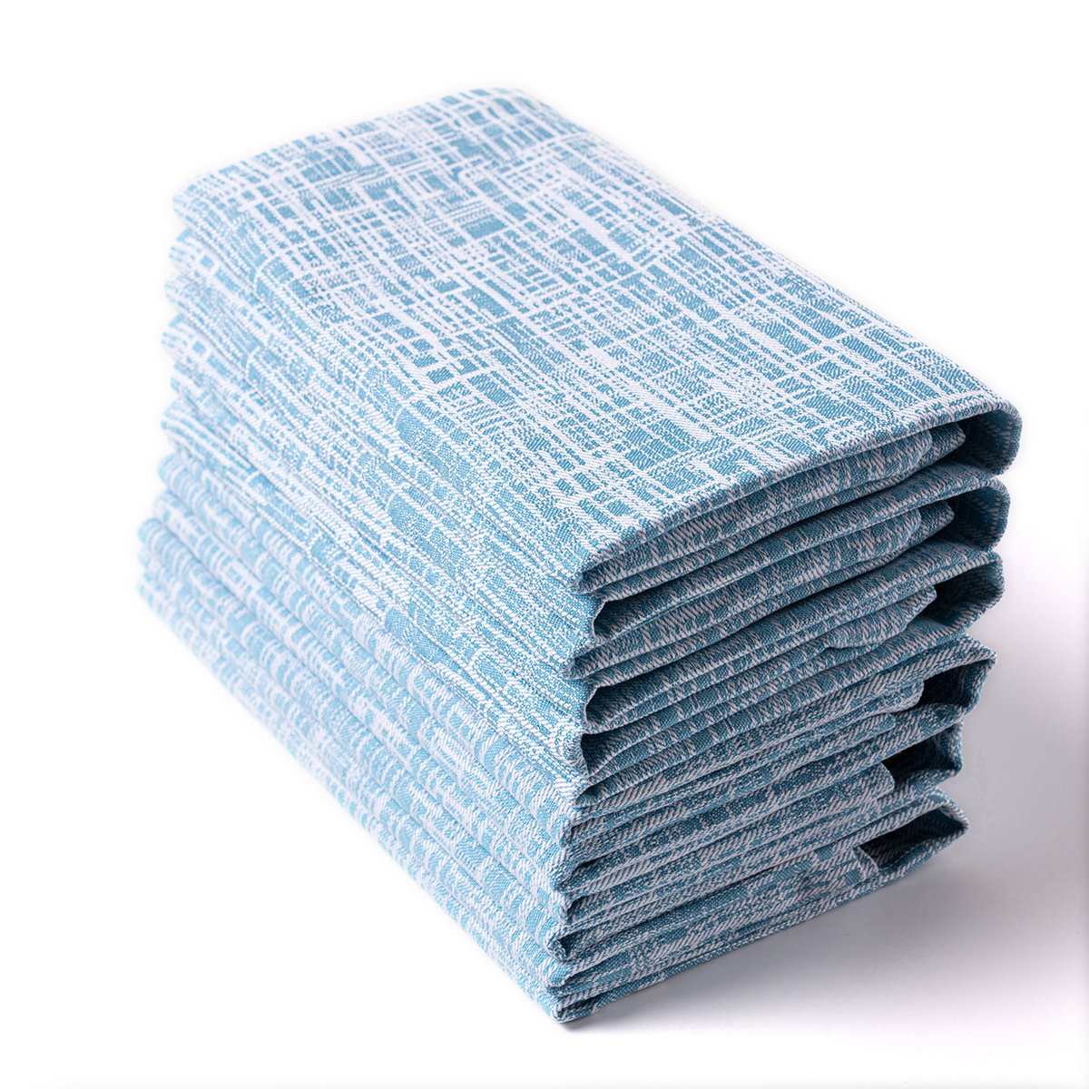 100% Cotton Blue Yarn Dyed Imitation Bamboo Yarn Napkin